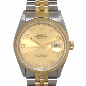 【保証書付】 ロレックス 16233 デイトジャスト 36 YG/SS S番(1993年) 自動巻き 腕時計 ジュビリーブレスレット 1995年2月購入 ゴールド 