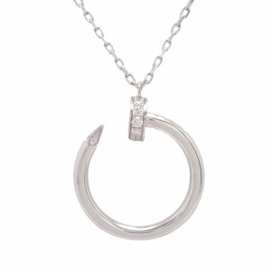 CARTIER(カルティエ) ジュスト アン クル ネックレス ネックレス アクセサリー ジュエリー K18 ホワイトゴールド WG シルバー銀 B7224514