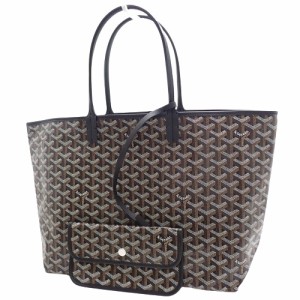 GOYARD(ゴヤール) サンルイ PM トートバッグ 肩掛け ショッピングバッグ ヘリンボーン柄 PVCコーティングキャンバス ゴヤールディンキャ