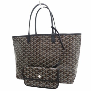 GOYARD(ゴヤール) サンルイ PM トートバッグ 肩掛け ショッピングバッグ ヘリンボーン柄 PVCコーティングキャンバス ゴヤールディンキャ