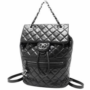 CHANEL(シャネル) マトラッセ ココマーク チェーンバックパック リュック チェーンショルダー ヴィンテージカーフ ブラック黒 ヴィンテー