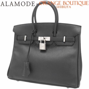 HERMES(エルメス) バーキン 25 ブラック黒 ヴォースイフト パラジウム金具 シルバー金具 X刻印 ハンドバッグ トートバッグ レディース 40