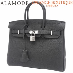 HERMES(エルメス) バーキン 25 ブラック黒 トゴ パラジウム金具 シルバー金具 Z刻印 ハンドバッグ トートバッグ レディース 40601120591