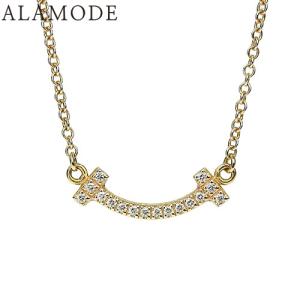 7.2g ファッション 極美品 ティファニー ネックレス Tスマイル