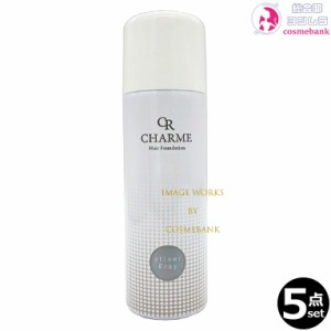 【５点セット】シャルム ヘアファンデーション シルバーグレー 80g｜薄毛隠し ボリュームアップ CHARME