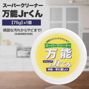 マルチクリーナー スーパークリーナー万能Jr.くん 75g 住居用 固形洗剤 サビ落とし キッチン 水まわり 家具 カーペット 車