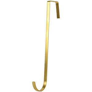 真鍮 リースフック 全長約32cm  リースハンガー ブラス ゴールド ハンギング つる クリスマス 玄関 ドア  屋外