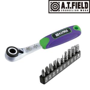 エヴァンゲリオン コラボ  ラチェット ビット セット  A.T.FIELD【MR-211B】 | 初号機 エヴァ EVA グッズ かっこいい おしゃれ 車 車両 