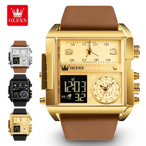 メンズ 腕時計 レトロ デジタル アナログ 北欧デザイン 時計 30代 40代 50代 ブランド OLEVS オレブス かっこいい おしゃれ デザインウォ