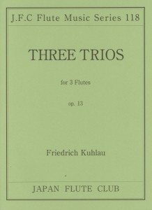 （１１８）クーラウ作曲　フルート三重奏曲 ／フルート重奏（4560129405651）／日本フルートクラブ出版
