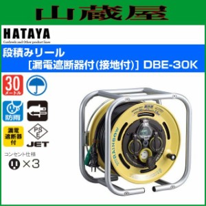 ハタヤリミテッド [HATAYA]  段積みリール[漏電遮断器付(接地付)] DBE-30K