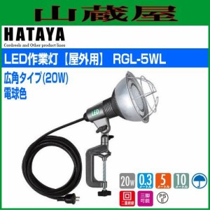 ハタヤリミテッド [HATAYA]  LED作業灯[屋外用] 電球色[広角タイプ](20W) RGL-5WL