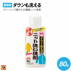 クリーニング屋さんのダウンも洗えるニット洗い洗剤 80g アイメディア ニット洗い洗剤 ダウン洗濯洗剤 業務用  クリーニング屋さんの洗剤