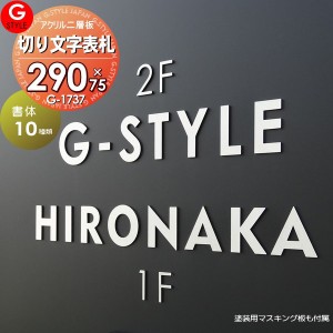 【表札　機能門柱】【四国化成　対応】【その他メーカーオリジナル門柱　対応】 【G-1737 切り文字表札 アクリル二層板】 塗装用マスキン