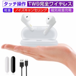 ワイヤレイヤホン ヘッドセット TWS Bluetooth5.2 充電ケース付き ハンズフリー iOS Android Windowsシステムに対応可 日本語取扱書付き