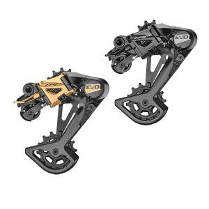 TRP  ティーアールピー EVO 12 REAR DERAILLEUR リアディレイラー ブラック/シルバー、ブラック/ゴールド 自転車 送料無料 一部地域は除