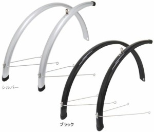 SUNNY WHEEL サニーホイル SW-814-26-U PCフルフェンダーU型ステー付き 自転車 泥除け どろよけ 26インチ シルバー ブラック