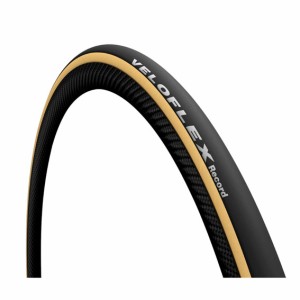 VELOFLEX ヴェロフレックス RECORD レコ—ド TU 23mm 25mm 黒×ベージュサイド 自転車 送料無料 一部地域は除く