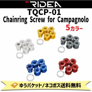 RIDEA  リデア TQCP-01 Chainring Screw for Campagnolo カンパニョーロ用チェーンリングボルト 5個セット 自転車  ゆうパケット/ネコポ