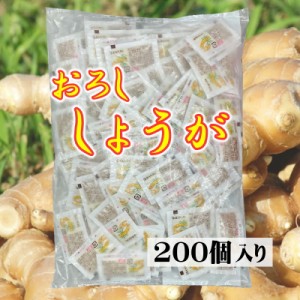 おろし しょうが 3g×200個 【添付用小袋】 使い切り 生姜 、業務用・イベントに最適 (冷蔵便)