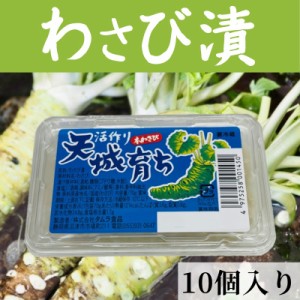 わさび漬け 【70g×10入れ】 おつまみ、板わさに・ 静岡県産 本わさび使用 【冷蔵便】