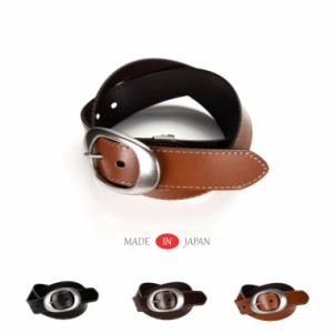 40mm ECO レザーオーバルバックルベルト BELT ベルト 革 本革 お洒落 おしゃれ 人気 メンズベルト レディースベルト レザー mens belt メ