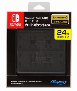 【新品】【NSHD】カードケース カードポケット24 ブラック ニンテンドーSWITCH[お取寄せ品]