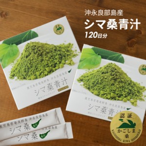 青汁 スティック 桑の葉青汁 120日分 国産 シマ桑青汁 2箱セット 60包入り×2箱 粉末青汁 個包装 パウダー 鹿児島県産 送料無料