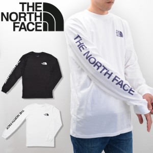 ノースフェイス ロンT 長袖Tシャツ THE NORTH FACE メンズ NF0A471K NF0A811P 袖 ブランド ロゴ SLEEVE HIT TEE ブラック ホワイト 送料