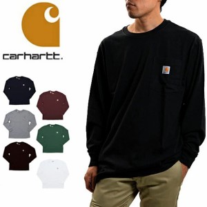 カーハート 長袖tシャツ メンズ ロングスリーブtシャツ Carhartt ロンT K126 ポケット ポケット付きtシャツ 大きいサイズ  送料無料 【メ