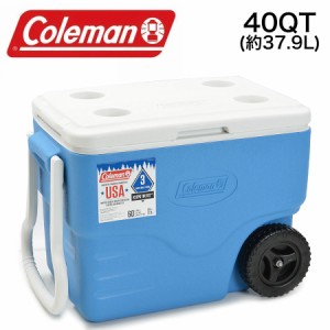 コールマン Coleman クーラーボックス 大型 キャスター付き 40QT ホイールクーラー 6240A718G  37.9L ハードクーラー 送料無料