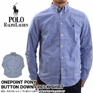 POLO RALPH LAUREN ポロラルフローレン シャツ メンズ 長袖 チェックシャツ723041 723042 ワンポイントポニー  送料無料 【メール便配送