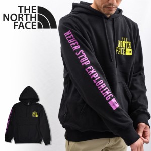 ノースフェイス THE NORTH FACE パーカー メンズ プルオーバー 袖ロゴ 裏起毛 フーディー NF0A8121