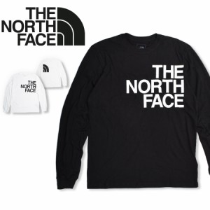 ノースフェイス 長袖Tシャツ メンズ ロンT THE NORTH FACE NF0A84FU ロゴ クルーネック ブラック