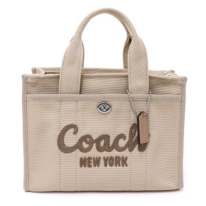 コーチ COACH カーゴ トート 26 肩掛け 斜め掛け 2WAYバッグ ショルダーバッグ キャンバス CP164 ダーク ナチュラル 未使用品