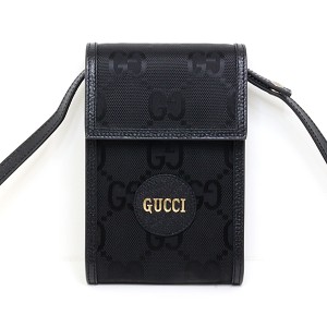 グッチ GUCCI オフ ザ グリッド ミニ ショルダーバッグ 625599 斜め掛け ブラック シルバー金具 未使用品