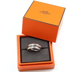 エルメス HERMES ヴェルティージュ リング Vertige ring #52 約12号 Ag925 SV シルバー 【中古】Sランク