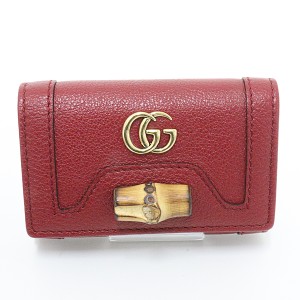 グッチ GUCCI 6連キィーケース 658636 本革 レッド ゴールド金具 中古Aランク