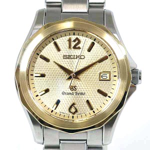 SEIKO セイコー メンズ腕時計 グランドセイコー SBGX036 クォーツ ゴールド文字盤 仕上げ済 【中古】