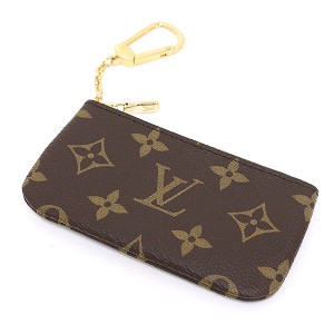 ルイヴィトン【LOUIS VUITTON】M80885 カードキーケース 弱く ポシェット クレ バイカラー モノグラム アンプラント レザー キーケース  コインケース ノワール ジャイアント 小銭入れ キーホルダー キーポーチ 財布 LV KEY POUCH【ABランク】【中古】