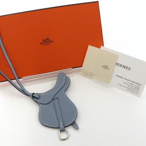 エルメス HERMES チャーム パドックセーラー スイフトブルーラン 【中古】Sランク