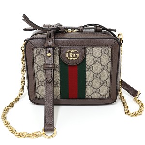 グッチ GUCCI オフィディア GGスプリーム ミニショルダーバッグ チェーンショルダー 602576 ベージュ ブラウン ゴールド金具 未使用品