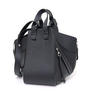 ロエベ LOEWE ハンモックバッグ スモール クラシックカーフ ブラック 3WAY ハンドバッグ アナグラム【中古】