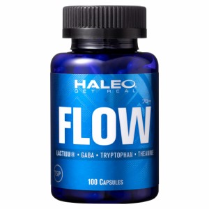 クーポン利用可 ! HALEO (ハレオ)  フロー「コンディショニングサプリメント」100カプセル ( ラクティウム、GABA,L-テアニン、L-トリプト