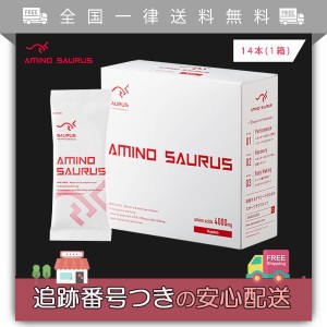 アミノサウルス 14本入り×1箱 AMINO SAURUS BCAA3000mg＋アルギニン オルニチン シトルリン1000mg 配合 マラソン サッカー