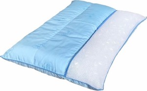 １個 ３層型 やわらかめ ソフトパイプ枕 中材 約８００ｇ 約 ３５×５０ ｃｍ ブルー 【 高さ調整可能 】 【 国内加工 】 【 パイプ 】 