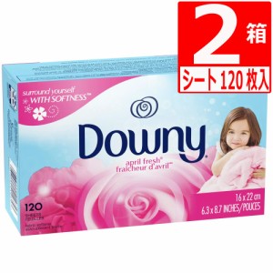 ダウニーシート エイプリルフレッシュ 120枚入×2 柔軟剤シート 乾燥機用 ドライシート 乾燥機 Downy Sheets  静電気対策