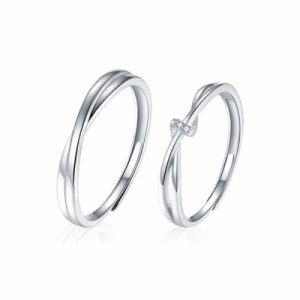 婚約指輪 ペアリング ロジウムコーティングコーティング フリーサイズ ベネチアスライド調整 プロポーズ  アレルギーフリー指輪  アレル
