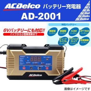 ACDelco 自動車・バイク用バッテリー 充電器 AD-2001 送料無料