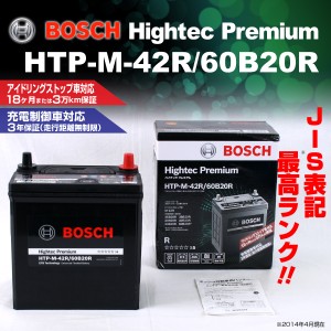 HTP-M-42R/60B20R ホンダ ロゴ BOSCH バッテリー ハイテック プレミアム